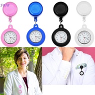 SAIA Pocket Watch Silicone Quartz Clock Clip-on Fob Watch
