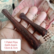 Paket pipa rokok kayu galih asem 7cm dan 12cm | pipo untuk merokok | pipa rokok kretek | pipa rokok