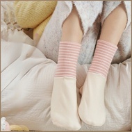 Floor Socks Warmth 1+1 Sleep Socks Guardian of Static Electricity Stripe Warm Wrap Double-sided