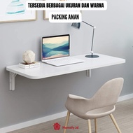 Jumbo Wall-Mounted Folding Table 100x40 100x30 80x40 80x30 Black White Woodennatural
