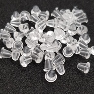 White rubber Studs (4-50 pcs) rubber earring stopper Rear rubber earring stopper pompok stopper