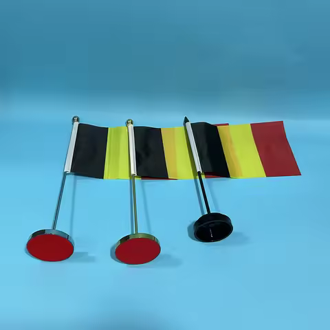 (SKY FLAG)Office Desk small Flag Of Belgium flag 14x21cm polyester table banner BE Belgium National 