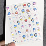 LINE FRIENDS | New BT21 Chimmy koya RJ Shooky Tata Cooky Nail Stickers Creative High-value Cartoon P