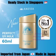 【Ready Stock in SG】Anessa Perfect UV Sunscreen Skincare Milk SPF50+ PA++++ (For face & Body) anessa 