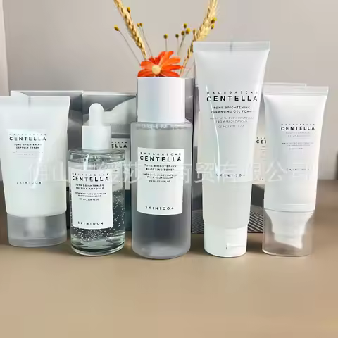 SKIN1004 Angel Skin Care Whitening Essence Facial Cleansing Cream Toner Sunscreen Combo Set