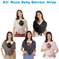 Ready Stock NewBorn Baby Carrier Wrap Breathable Air Mesh Baby Carrier Sling Breathable Baby Carrier