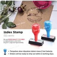 Index Rubber Stamp / Rubber Stamp / Cop Company / Cop Nama / Cop Getah / Cop Bulat / Bujur