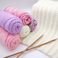 8 ply 100g Milk Cotton Yarn Wool Thread For Knitted Scarf Wool Handmade DIY Crochet Lover