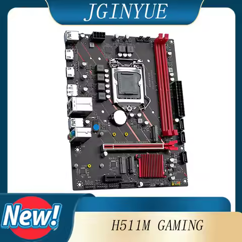 JGINYUE H511M GAMING Motherboard LGA 1200 Support Intel Core i3/i5/i7/i9 10th/11th Processor DDR4 Me