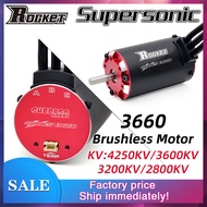 Rocket 3660 Brushless Motor 4250KV 3600KV 3200KV 2800KV w/Temp Sensor for 1/8 1/10 Tamiya GTR Traxxa