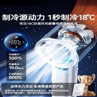 Electric Small Neck Handheld Portable New usb Speed Air Conditioner Hanging Wind Turbo Small Fan Por