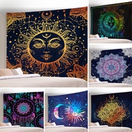 MATAHARI Rug, wall decoration, mandala, moon, sun, Bohemian rug, direct streaming background fabric