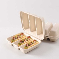 Once Taco Box Taco Taco Crispy Corncake Packaging Takeaway Packaging Box Paper Pulp Environmentally 