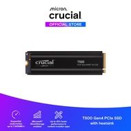 Crucial T500 1TB PCIe Gen4 NVMe M.2 SSD with heatsink (CTXXXXT500SSD5)