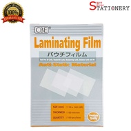 CBE 4R Laminating Film 110mm x 160mm 100pcs 100 micron / Laminate Sheets / Laminating Pouch