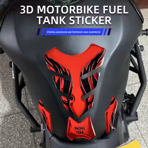 Motorcycle Fish Bone Sticker Motorcycle Tankpad Sticker Fishbone 3D Tank Pad Stickers Oil Gas Protec