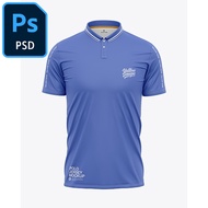 Men’s Polo Collar Soccer Jersey Mockup | Mockup Tshirt High Quality Photoshop