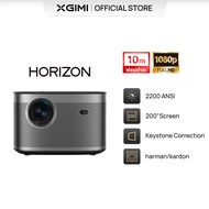 XGIMI Horizon Projector โปรเจคเตอร์HD 1080P เทคโนโลยี DLP แก้ไขภาพบิดเบี้ยวอัตโนมัติ Andriod TV 11.0 2200ANSI ลำโพงHarman Kardon คุณภาพเสียงDolby