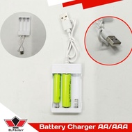 AA BATTERY CHARGER/AAA 3 SLOT USB PLUG
