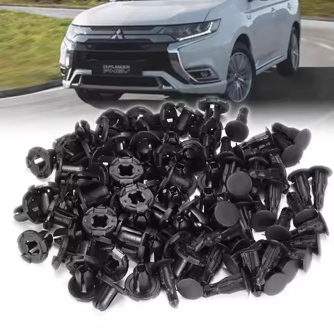50Pcs For Mitsubishi Endeavor Outlander 9mm Auto Bumper Fender Buckle Mudflap Splash Guard Rivet Pus