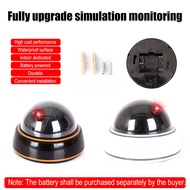 Dummy Fake Security CCTV Dome Camera Indoor Outdoor with Flashing Red LED Light for Home or Business