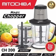 Food Chopper Mitochiba Ch 200 Blender Penggiling Daging Bumbu Original
