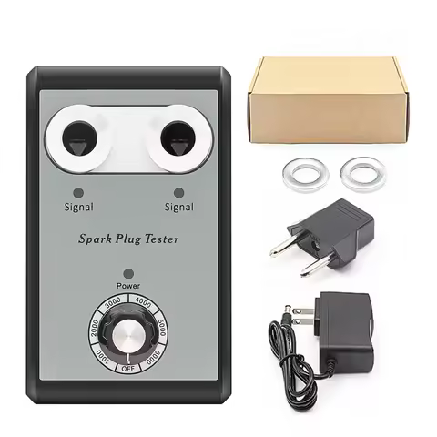 JFIND JF109 Car Spark Plug Tester Double Hole Diagnostic Tool 110V 220V to 12V Automotive Detector I