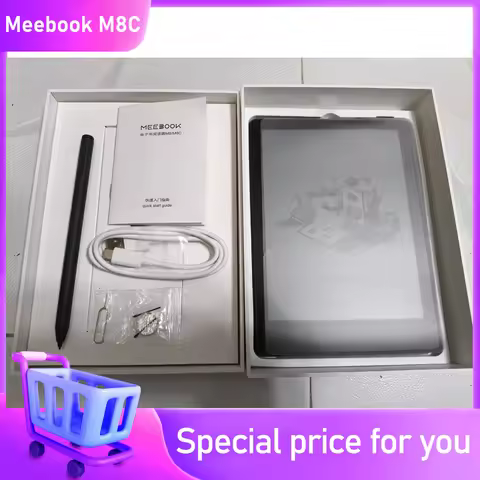 Meebook M8C New Ebook Reader 7.8' Color Ink Android 14 Google Play Store Fast Refresh 4G RAM 64GB RO