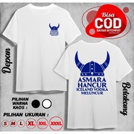 LOVE HANCUR ICELAND VODKA MELUNCUR GL DB T-SHIRT