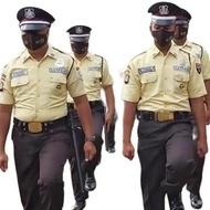 KEMEJA OFFICIAL CREAM COLOR SATPAM PDH SHIRT, ANDOR APPAREL BRAND, GAIA FABRIC