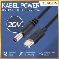 OOTDTY USB Type C to DC Power Cable 5.5x2.5mm CCTV Router Charger 97CM - PA12M
