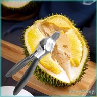 [HOMYLcfMY] Stainless Steel Durian Opener, Durian Breaking Tool, Manual Non-Slip Handle Opening Plier for Restaurant
