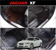 พรมปูพื้นรถยนต์ JAGUAR XF (2008-15) พรมกระดุมเม็ดเล็กpvc ยางปูพื้นรถยนต์ จากัวร์ เข้ารูป (พร้อมส่ง)