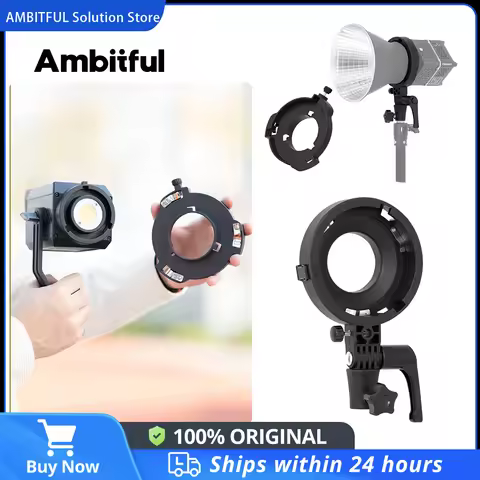 Mini Bowens Mount Adapter Ambitful MB01 MB02 for YONGNUO YN150 IFOOTAGE 60/130 NANLITE Forza 60 Soft