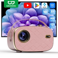 GOOJODOQ 720P 4K Pendirian Boleh Cabut Dwi Pembesar Suara Projektor Mudah Alih