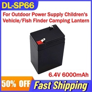 DL-SP66 6.4V 6000mAh Battery for Outdoor Power Supply Children's Vehicle/Fish Finder Camping Lantern