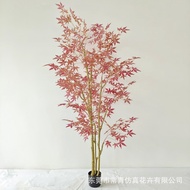 Simulation Red Maple Tree Maple Leaf Tree Fake Tree Modeling Tree Fake Red Maple Hotel Shopping Mall
