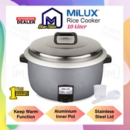 Milux Electric Big Rice Cooker 10L MRC-5200 MRC5200 Periuk Nasi Besar Elektrik Restoran MRC-5100 MRC