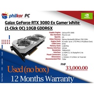 Galax GeForce RTX 3080 Ex gamer white (used) 1 Year warranty