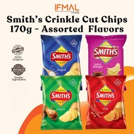 Smith's Crinkle Cut Potato Chips 170g | Assorted Flavors | From | Halal