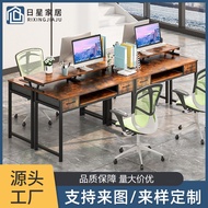 Desk 2 Person Single Person Staff Desk Modern 4 Person Computer Desk Chair Combination Adjustable Ta