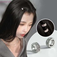BARR1YP 2/4/6pcs/set Hair Braid Tubes, Y2K Hollow Out Silver Round Hairclasp, Performance Makeup Hai
