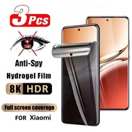 3Pcs Privacy Hydrogel Film for Redmi 13 14C 14R A3x A3 A4 5G Xiaomi Mi 14T Pro 13T 12T 11T 10T 9T No