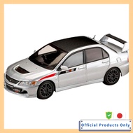 HJ64 1/64 Mitsubishi Lancer Evolution 9 MR GSR JDM Custom with Engine Display Model Cool Silver Meta