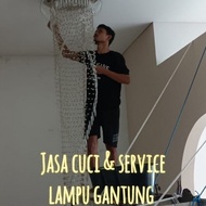 tukang service &amp; cuci lampu gantung WA 0896-01-6969-22 