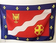 AZ FLAG Val d'Oise Flag 3' x 5' for a Pole - French Department - France Flags 90 x 150 cm - Banner 3