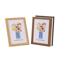 SG Stock 4R-6R-A4 Wooden Photo Frame Wood Color Picture Frame Simple Design Photo Frame
