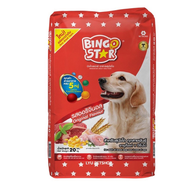 (พร้อมส่ง) อาหารสุนัข Bingo Star สุนัขโต รสตับ ขนาด 20 กิโลกรัม