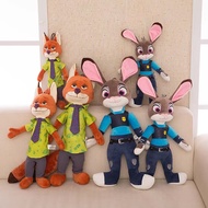 Linda Fashion Crazy Animal City Series Judy Nick Plush Doll Nick Rabbit Doll Judy Fox Doll