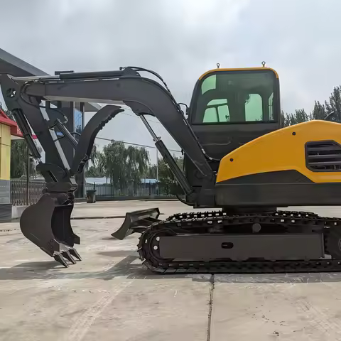 Customized Factory Low Price 4.0 Ton Closed Cab Excavator Small Digger Bagger Euro 5 EPA Hydraulic M